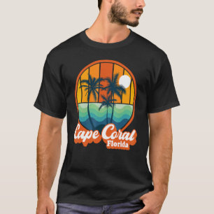 Vintage Cape Coral Florida Summer Vacation Beach S T-Shirt