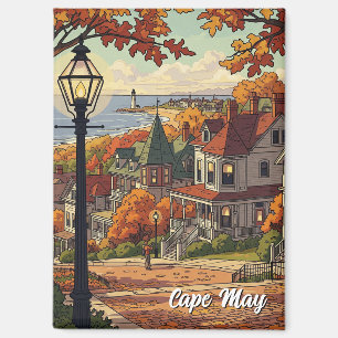 Vintage Cape May New Jersey Travel Magnet