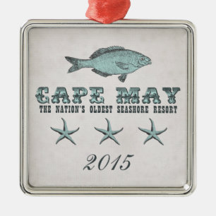 Vintage Cape May Seashore Resort Ornament