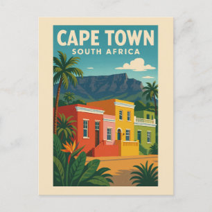 Vintage Cape Town South Africa Travel Postcard