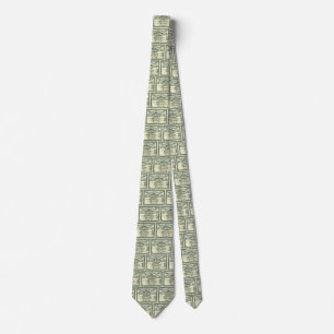 Vintage Capital Stock Certificate Business Finance Neck Tie