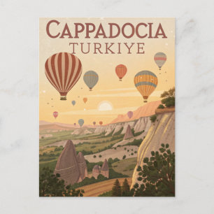 Vintage Cappadocia Travel Postcard