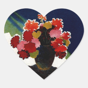 Vintage Capri Italy Travel Heart Sticker