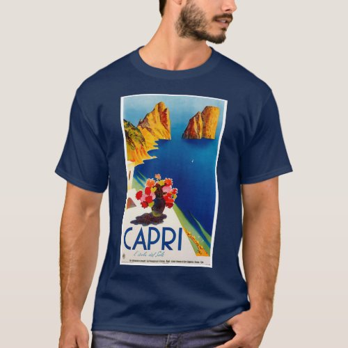 Vintage Capri Italy Travel T_Shirt