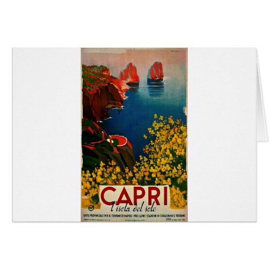 Vintage Capri L'Isola del Sole Italy (Front Horizontal)