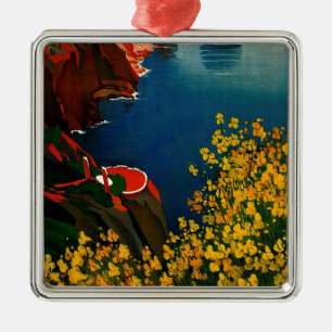 Vintage Capri L'Isola del Sole Italy Metal Ornament