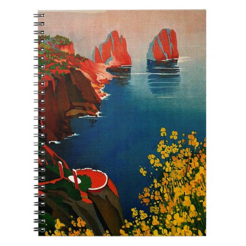 Vintage Capri LIsola del Sole Italy Notebook