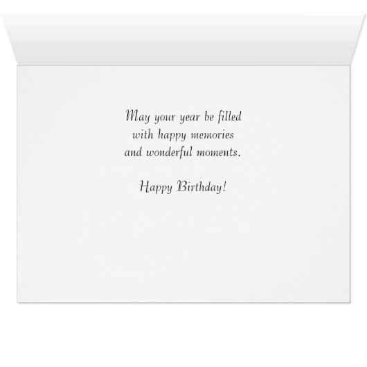 Vintage Car 092 Birthday Card (Inside Horizontal (Bottom))