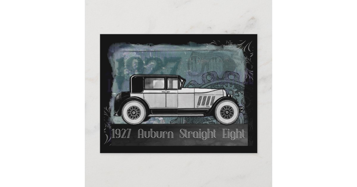 Vintage Car 1927 Auburn Straight Eight Postcard | Zazzle