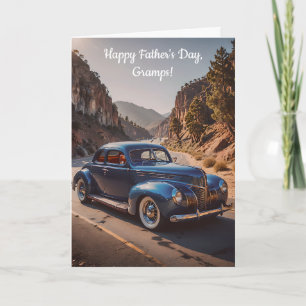 Vintage Car 1940's Style Father's Day Holiday Card