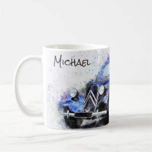 Vintage Car Abstract Graphic Coffee Mug