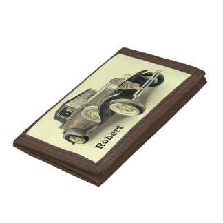 Vintage Car - Add Name - Trifold Wallet