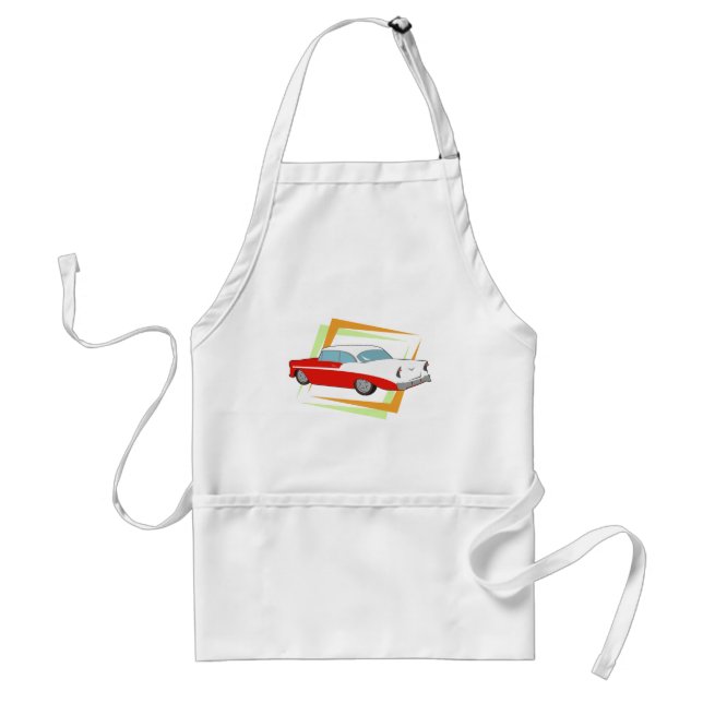 Vintage Car Adult Apron (Front)