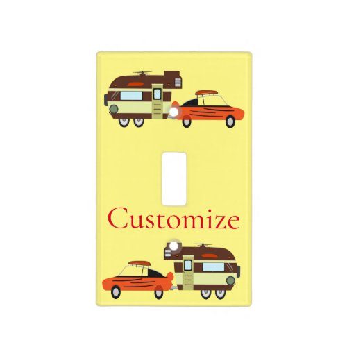 Vintage Car and Camper Thunder_Cove Light Switch Cover