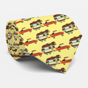 Vintage Car and Camper Thunder_Cove Neck Tie