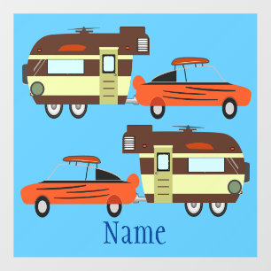 Vintage Car and Camper Thunder_Cove Wall Decal