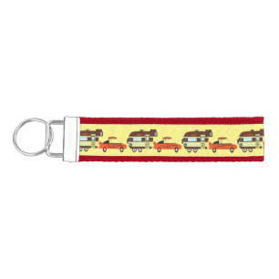 Vintage Car and Camper Thunder_Cove Wrist Keychain