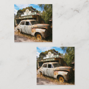 Vintage Car And Garage, Business Card