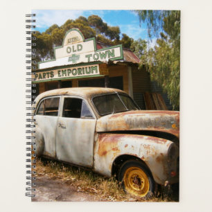 Vintage Car And Garage, Daily Planner