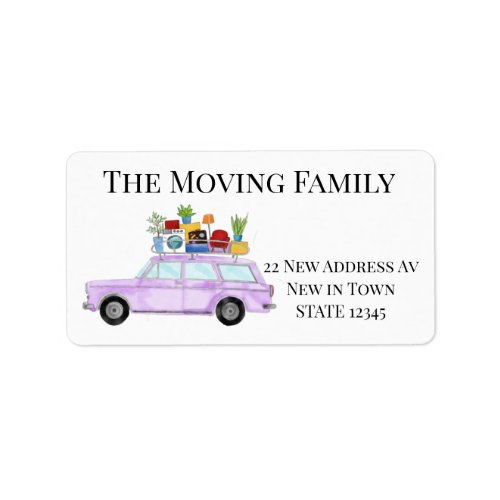 Vintage car and stuff New address label