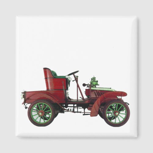 VINTAGE CAR AUTO RESTORATION AUTOMOTIVEwhite red Magnet