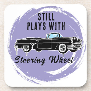 vintage car beverage coaster