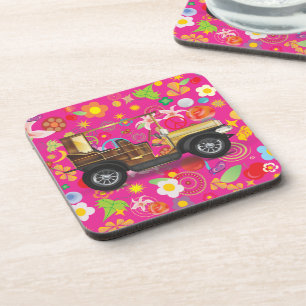 Vintage Car Beverage Coaster