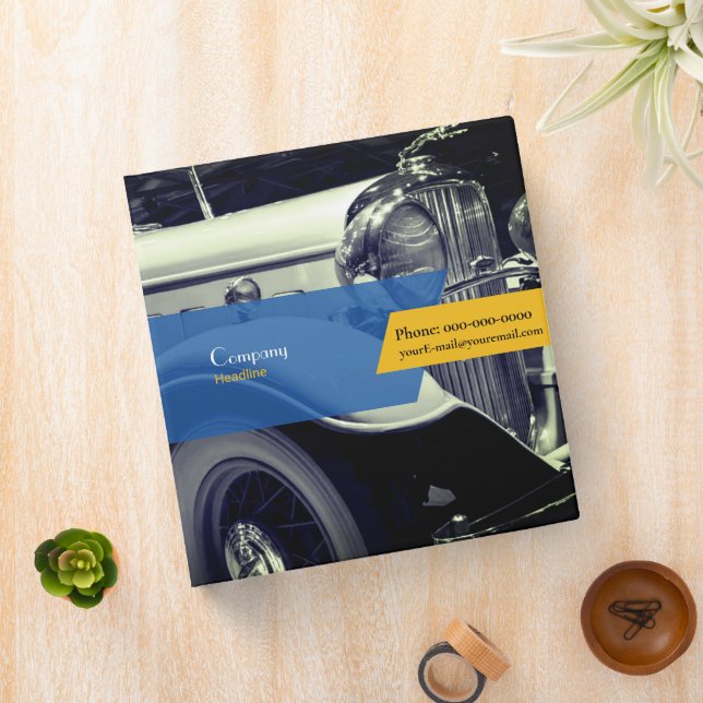 Vintage Car Binder (In Situ)