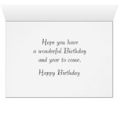 Vintage Car Birthday Card (Inside Horizontal (Bottom))