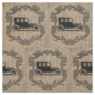 Rustic Country Vintage Burlap Fabric
