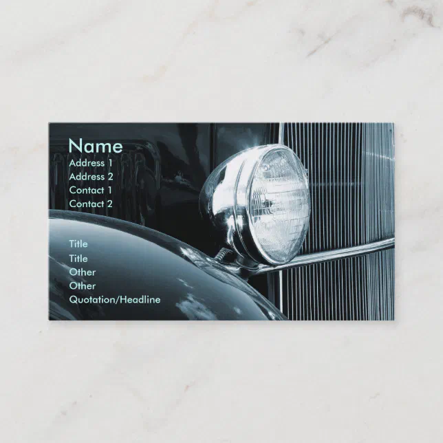 Vintage Car Business Card | Zazzle