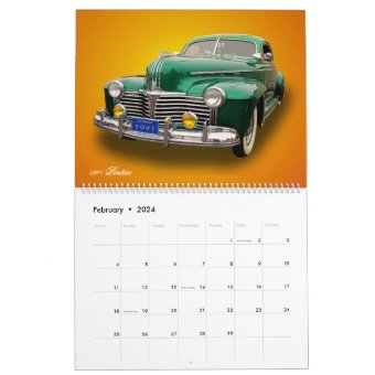 VINTAGE CAR CALENDAR | Zazzle