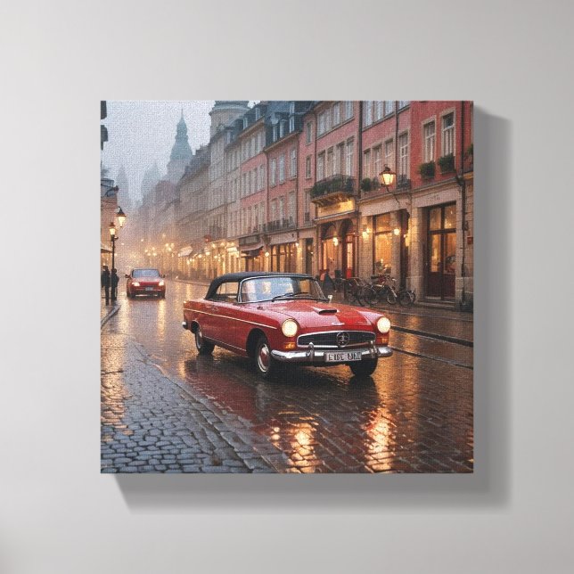 Vintage Car Canvas Print (Front)