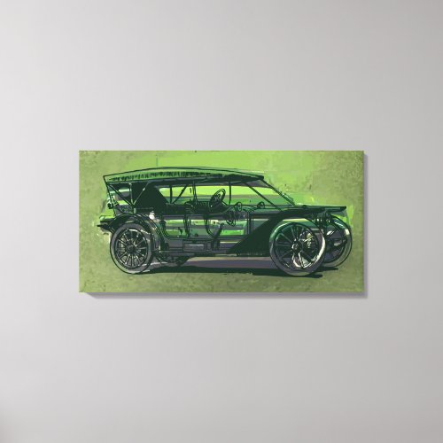 Vintage car canvas print