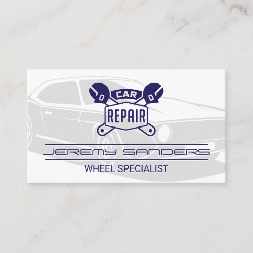 Vintage Car  Car Repair Logo Business Card