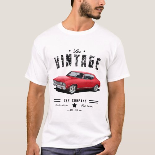 vintage car co chevelle T_Shirt