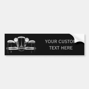 Vintage car custom bumpersticker bumper sticker