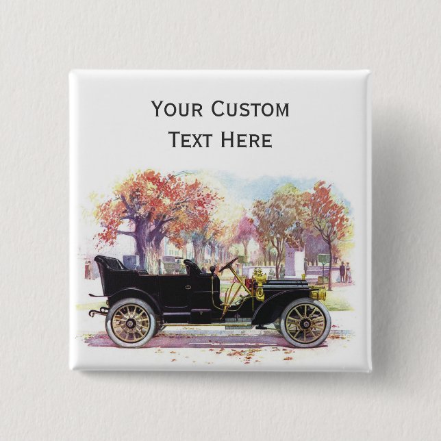 Vintage car custom button (Front)