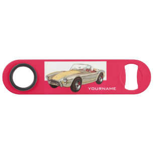 Vintage Car custom name bottle opener