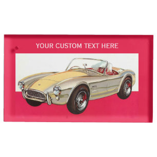 Vintage car custom table card holder