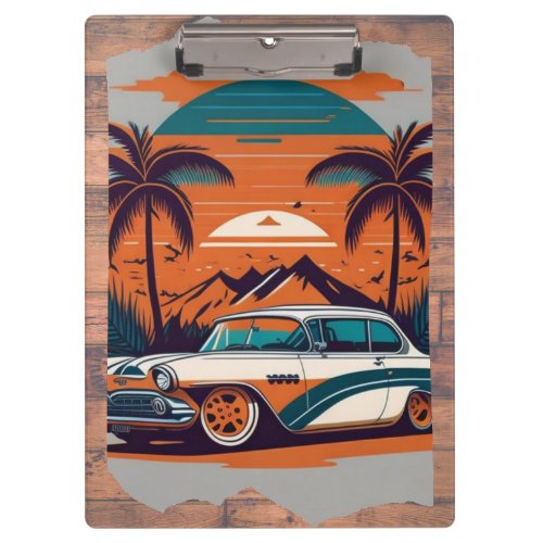 vintage car dreams clipboard