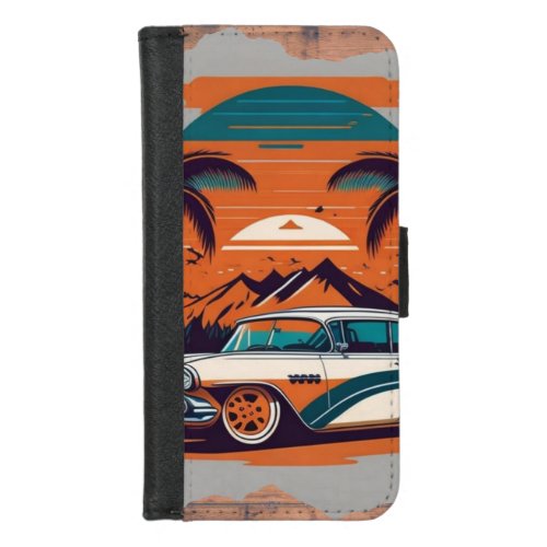 vintage car dreams iPhone 87 wallet case