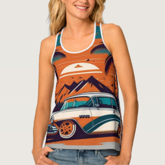 vintage car dreams tank top