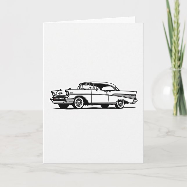 Vintage Car Fathers Day Card (Front)