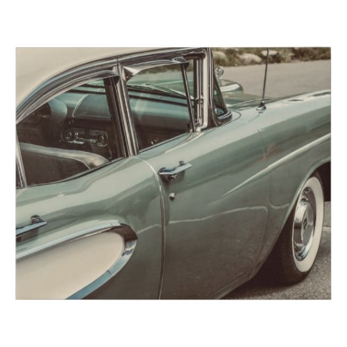 Vintage Car Faux Canvas Print