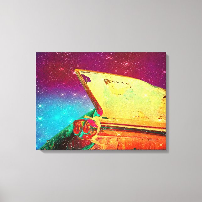 Vintage Car Fin Canvas Print (Front)