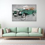 Vintage Car Green Timeless Automobile Art  Poster at Zazzle