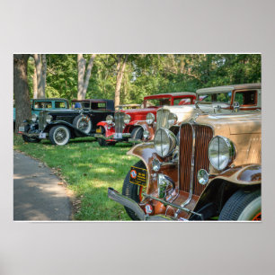 Vintage Car Group - Color Poster