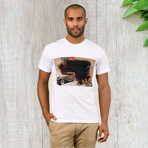 Vintage Car Grunge Mens T_Shirt