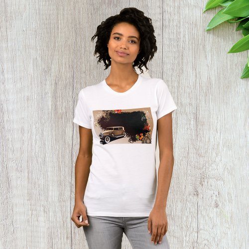 Vintage Car Grunge Womens T_Shirt